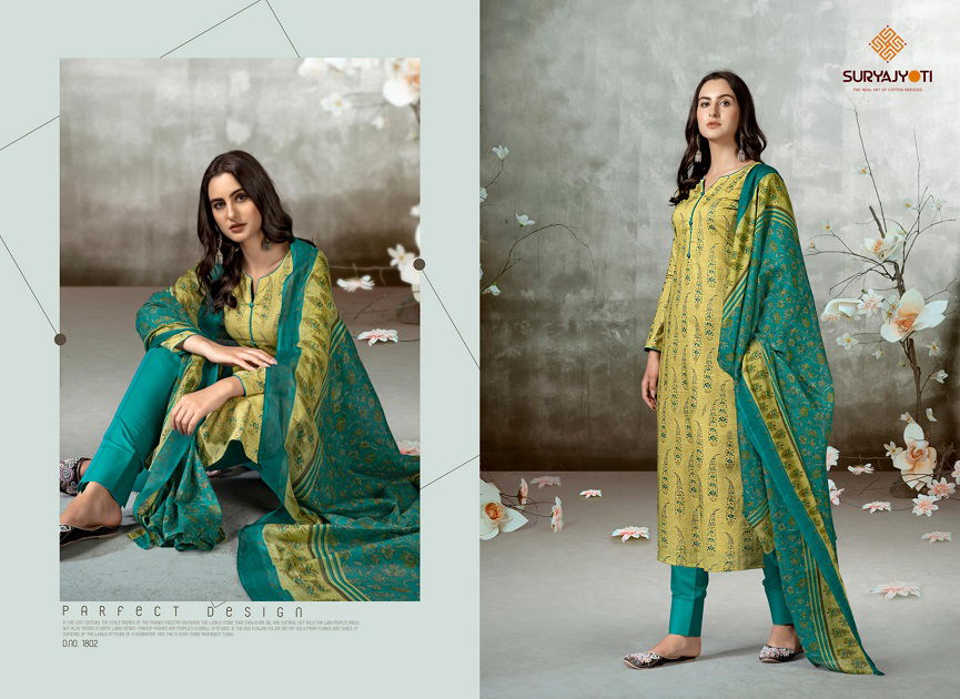 Suryajyoti Nargis Vol 18 Casual Wear Wholesale Printed Cotton Dress Material
